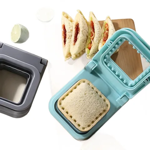 Square Sandwich Cutter and Sealer Mold Stainless Steel Bread Press Maker DIY Pocket Sandwich Toast Cutter Kitchen Baking Tool