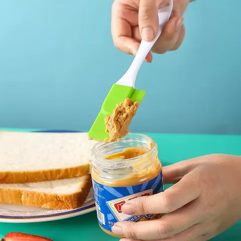 Silicone Spatula Small Baking Spatula Cake Cream Mixing Spatula Jam Butter Spreader Kitchen Baking Tool