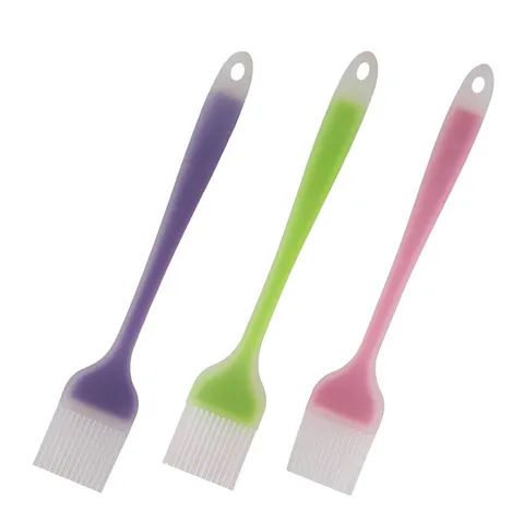Large One-Piece Silicone Basting Brush Heat Resistant Oil Brush For Baking BBQ Kitchen Cooking Pastry Brush Tool