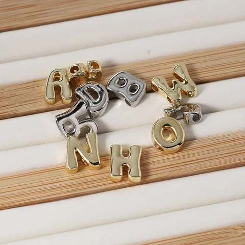 Minimalistische Koperen Vergulde Zilveren Engelse Letter Hanger DIY Armband Ketting Accessoire Mode Sieraden