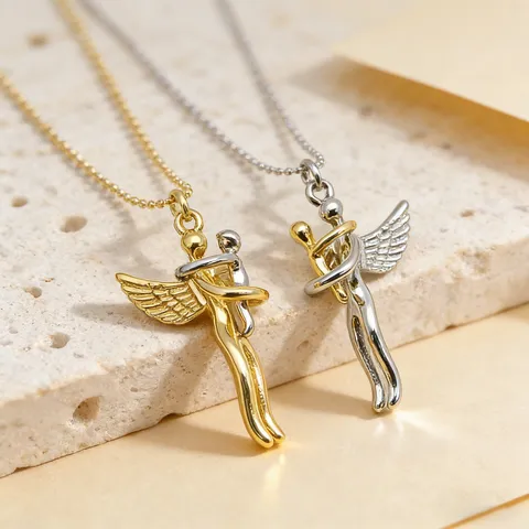 Minimalist Niche Design Embracing Boy And Girl Two-Tone Brass Necklace Personality Versatile Daily Clavicle Chain Jewelry For Women Men