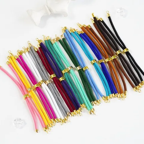 Verstelbare Handgeweven Nylon Touw Armband Accessoires Schuifkraal Gevlochten Koord Voor DIY Sieraden Maken Handgemaakte Touw