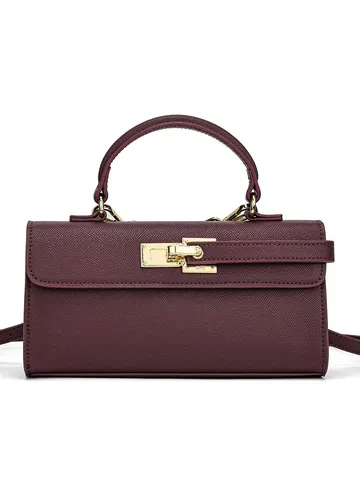 Bolso de Cuero Tejido con Asa Superior Minimalista Retro Moda Hombro Bandolera Casual Bolso de Mano Para Mujeres