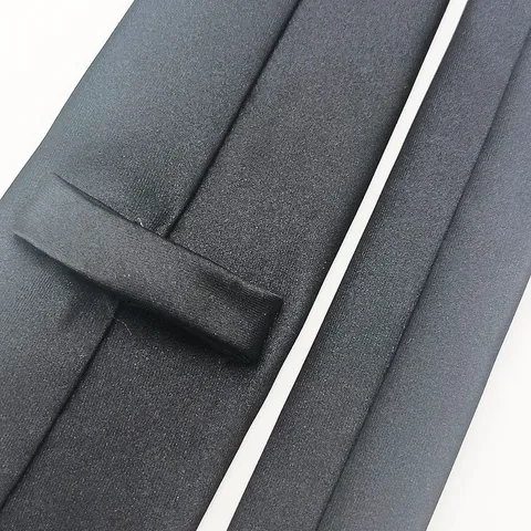 Men S Solid Color Business Casual Necktie High Density Yarn Dyed Polyester Silk Formal Tie Hand Tied Classic Suit Neckwear