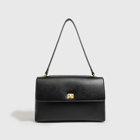 Vintage Gran Capacidad Mujer Bolso de Hombro Casual Color Sólido Cuero PU Ante Viajero Axila Tote Bolso de Mano