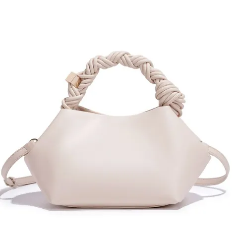 Mujeres Moda PU Cuero Hombro Bandolera Bolso Tejido Nudo Asa Concha Bolso Casual Diario Commuting Monedero