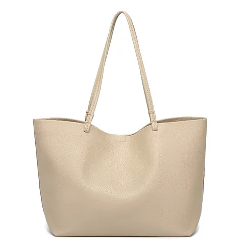 Mujeres Gran Capacidad Bolso Tote de Cuero PU Moda Casual Bolso de Hombro Bolso Madre e Hija Bolso de Commuter