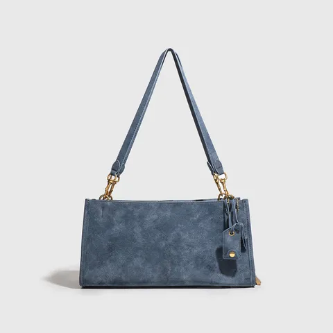 Bolso de Hombro de Cuero PU de Moda para Mujer Bolso de Axila Casual de Color Sólido Con Cadena Metálica Bolso Diario