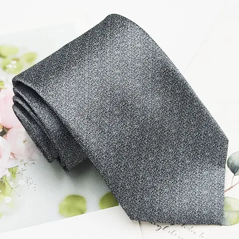 Men's Business Formal Jacquard Necktie Classic Striped Polyester Tie For Office Meeting Workplace Men Professional Neckwear