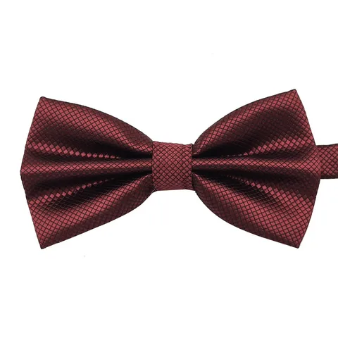 Men Solid Color Bow Tie British Magic Cube Grid Formal Wedding Double Layer Butterfly Knot Fashion Neckwear