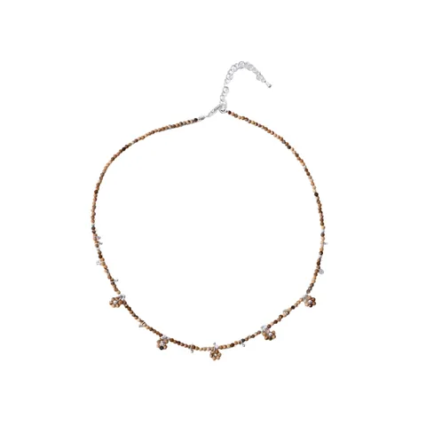 Collana Lunga da Maglione Vintage Etnica Boema con Perline Rame Cavallo di Legno Foglia Ciondolo per Donna Gioielli Vacanza
