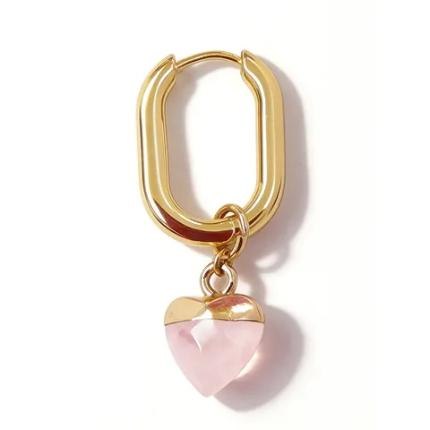 Pendientes de Aro Geométricos Huggie de Cobre Chapado en Oro de Diseño Original para Mujer Colgante de Piedra Natural Cristal Concha Pendientes Colgantes Asimétricos Estrella Planeta Joyería
