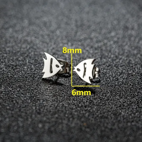 Boucles d'Oreilles Clous en Acier Inoxydable Animaux Fantôme Squelette Cupidon Bijoux Style Niche Pour Femme Fête d'Halloween