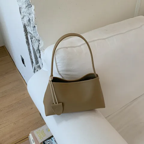Women's PU Leather Underarm Shoulder Bag Minimalist Casual Commuting Tote Handbag Fashion Chic Daily Purse for Women
