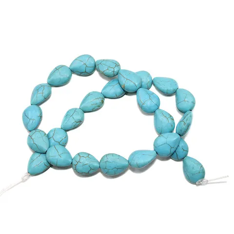 Synthetic Turquoise Teardrop Pendant Loose Stone DIY Jewelry Accessories Pendant Only Without Chain Original Design