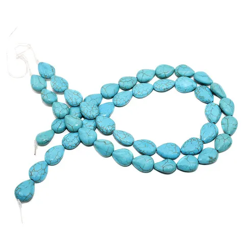 Synthetic Turquoise Teardrop Pendant Loose Stone DIY Jewelry Accessories Pendant Only Without Chain Original Design