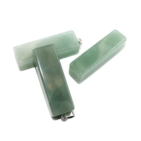 Colgante de Piedra Natural Sin Cadena Cristal Bruto Irregular Pilar Hexagonal DIY Collar Europeo Joya Regalo Para Mujeres