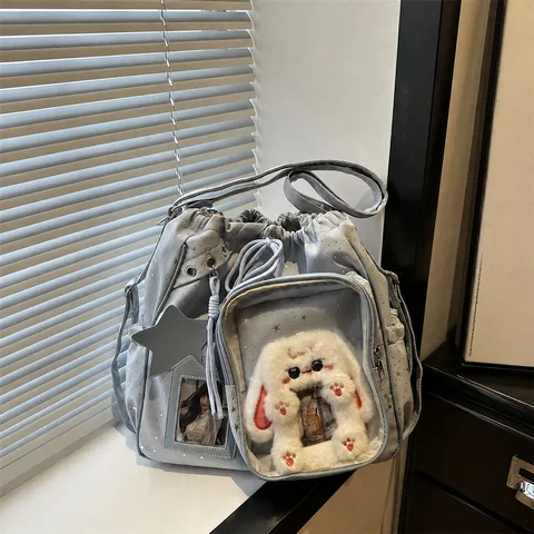 Zaino con Coulisse Multiuso Borsa Pain Stella Carino Casual Tote Bag Grande Capacità Scuola