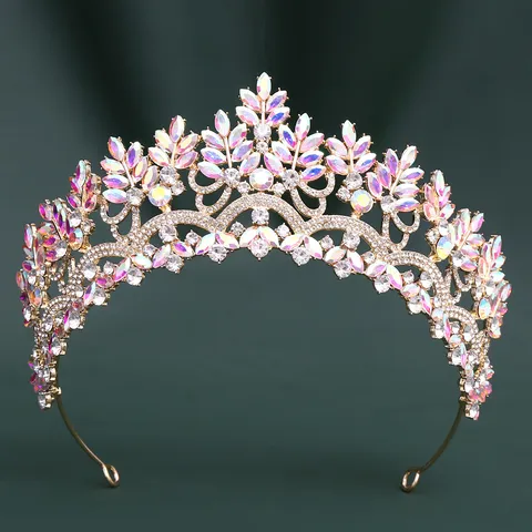 Bridal Wedding Crown Tiara Rhinestone Crystal Hair Accessories Hair Jewelry For Women Girls Crown Hair Piece Headpiece