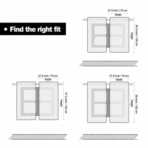 Digital Printed Window Curtains Polyester Fabric Minimalist Style Light Filtering Drapery For Living Room Bedroom Home Decor