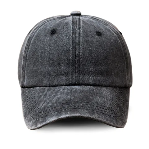 Vintage Gewaschen Acryl Baseballkappe Herren Damen Soft Top Distressed Dad Hat Verstellbar Einfarbig Western Street Casual Sonnenschutz Trucker Mütze