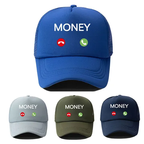 MONEY Buchstaben Drucken Sommer Mesh Trucker Hat Atmungsaktiv Baseballkappe Outdoor Sonnenschutz Ente Zunge Hut Für Damen Herren
