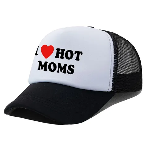 Lustige Buchstaben Druck Polyester Trucker Mütze Atmungsaktiv Mesh Baseball Cap Gebogene Krempe Sonnenschutz Outdoor Lässig Snapback Hut Für Herren Damen