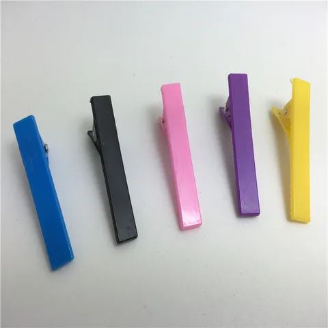 Pinces à Cheveux Crocodile Carrées en Plastique Colorées Pince Bec de Canard Accessoires DIY pour Enfants Filles
