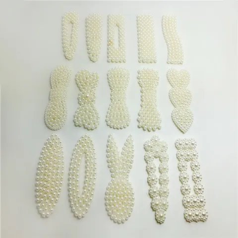 Plaque Base Pince Cheveux Plastique Perle Artificielle Style Coréen Composants Matériaux Bijoux DIY Épingle Cheveux Fait Main