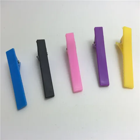 Pinces à Cheveux Crocodile Carrées en Plastique Colorées Pince Bec de Canard Accessoires DIY pour Enfants Filles