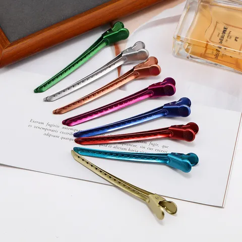 Metalen Eendenbek Haarclips voor Kapsalon Verdeelclips Haarstyling Positionering Haarpelden voor Vrouwen Meisjes
