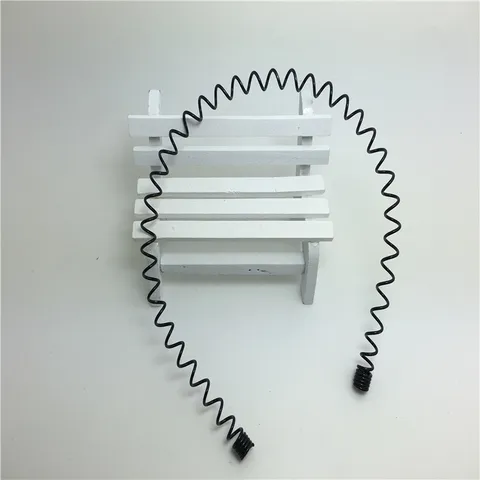 Schwarzes Metall Spiralfeder Haarband Basis Für Herren Damen Minimalistisch Welle Draht Stirnband Komponenten Für Haar DIY Handwerk Zubehör