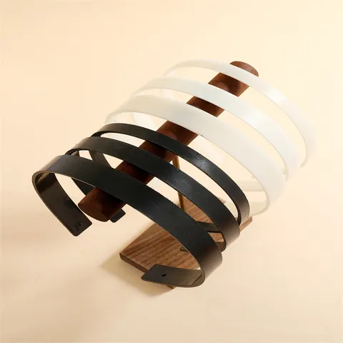 Eco Friendly Plastic Toothed Headband Non Slip Step Hair Hoop Solid Color Geometric Hairband DIY Accessories For Women