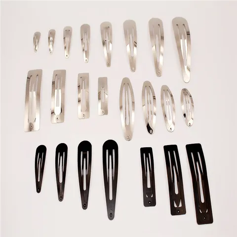 Barrettes à Clips en Métal Vernis à Cuire Goutte d'Eau BB Clips Pour Enfants Accessoires Cheveux Artisanat Matériaux Bijoux DIY