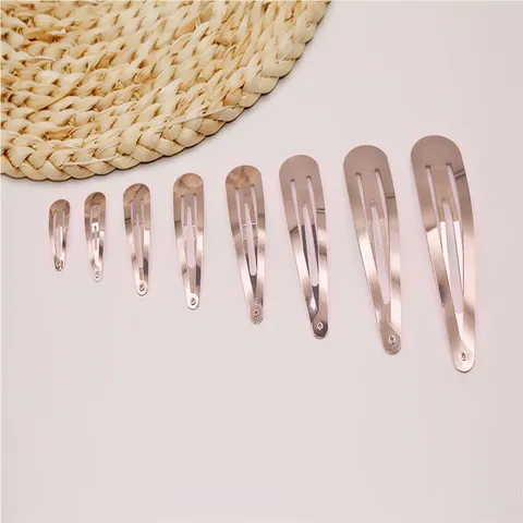 Barrettes à Clips en Métal Vernis à Cuire Goutte d'Eau BB Clips Pour Enfants Accessoires Cheveux Artisanat Matériaux Bijoux DIY