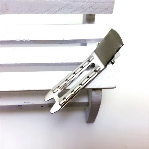 Verguld Metaal Eendenbek Haarspeld Basis Zilver Dubbele Tanden Haarspelden Accessoires Voor DIY Haarstrikken Maken Knutselspullen