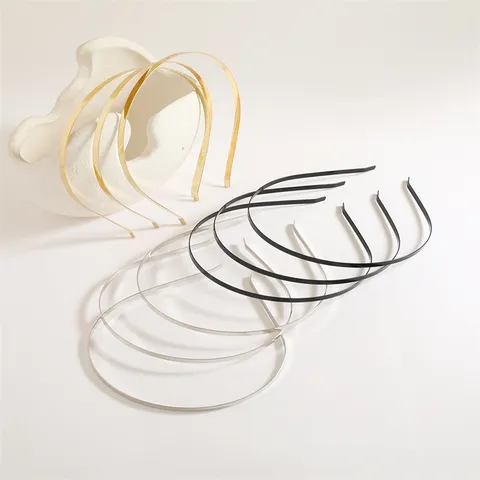 Electroplated Iron Metal Headband Base Blank Hair Bands Loops For DIY Hair Accessories Crafting Making Women Girls