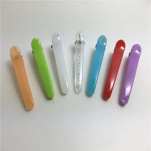 Mini Pinces à Bec de Canard en Plastique pour Accessoires de Coiffure Base de Pince à Cheveux DIY Fournitures Matériaux d Artisanat pour Enfants Filles
