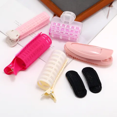Pinces à Racines de Cheveux Volumatrices en Plastique Résine de Style Coréen Rouleaux à Cheveux Outils de Coiffage pour Femmes Filles