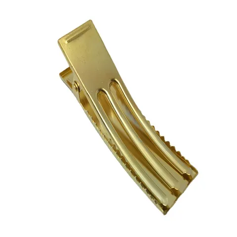 Metal Duckbill Hair Clip DIY Hair Accessories Making Base Components Electroplated Triple Prong Alligator Clips For Women Crafts