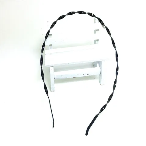 Galvanisiert Eisen Zopfmuster Spiral Stirnband Basis Für Damen Handgefertigte Haarschmuck DIY Handwerk Zubehör Material
