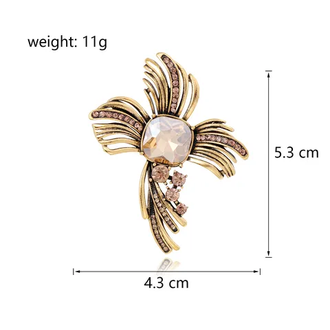 Boucles d'Oreilles Clous en Alliage de Cristal de Luxe Forme de Fleur Avec Tige en Argent Sterling 925 Or Argent Strass Boucles d'Oreilles pour Mariage Fête Femme Bijoux