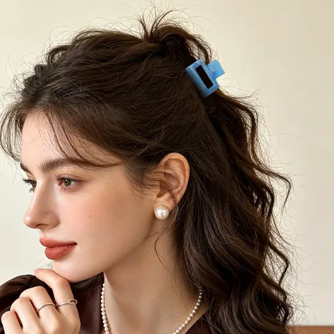 Ensemble de Pinces à Cheveux Griffe Texture Marbre Douce pour Filles Femmes Pinces à Cheveux Nœud Papillon Mode Quotidien Accessoires