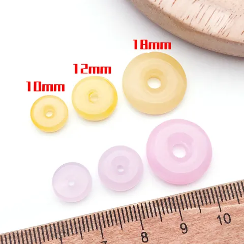 Chinese Style Colored Glaze Peace Buckle Glass Beads For DIY Handmade Bracelet Necklace Jewelry Making Accessories