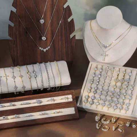 Moissanite Σετ Κοσμημάτων Ασήμι 925 Κολιέ Σκουλαρίκια Βραχιόλι Δαχτυλίδι Χρώμα D Λαμπερό Πολυτελές Καλό Κόσμημα Δώρο