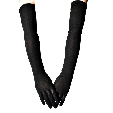 Damen Elastische Lange Handschuhe Sonnenschutz Festival Party Tanz Performance Cosplay Polyester Elasthan Einfarbig Armstulpen