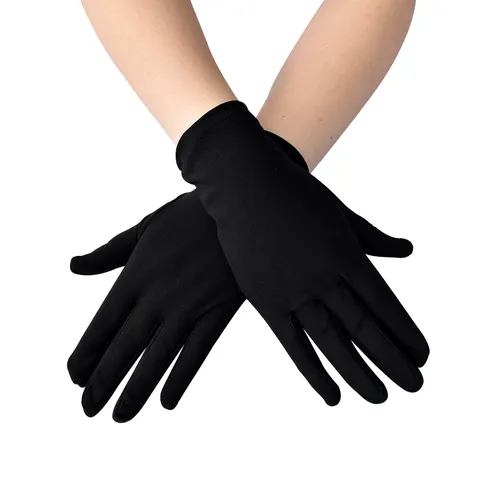 Damen Kurz Glatt Stretch Handschuhe Minimalistisch Einfarbig Dünn Atmungsaktiv Fingerhandschuhe Für Etikette Leistung Tanz Party