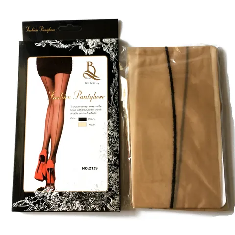 Sexy Damen Rücknaht Strumpfhose Dünn T-Zwickel Transparente Tights Hohe Elastizität Nylon Strümpfe Mit Rücklinie Design Mode Lingerie