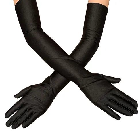 Damen Lange Satin Abendparty Handschuhe Sonnenschutz Elasthan Stretch Ellenbogenlänge Handschuhe Für Hochzeit Performance Autofahren