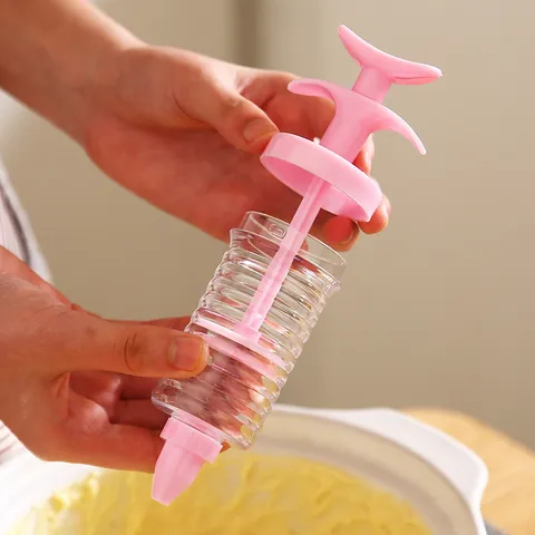 Ergonomisch Kunststof Koekjespers Spuitmondjes Koekjesmaker Vorm Gebak Decoratie Gereedschap Voor Bakken En Keuken